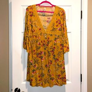 Like New Mittoshop Vintage-inspired, Boutique find Floral flowy dress sz Medium